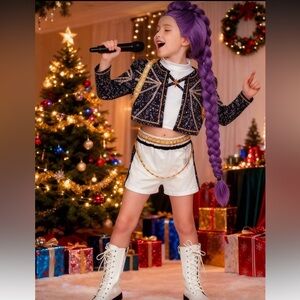 Kpop Kids Pop Star Costume Rumi 5/6T